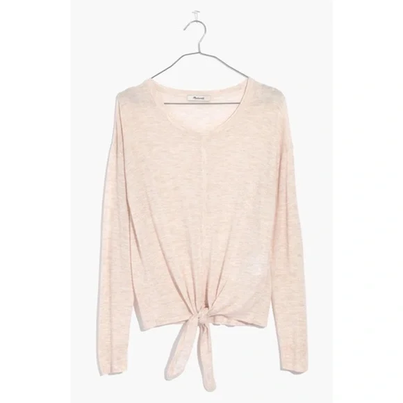 Madewell Tie Front thin sweater - Picture 2 of 7